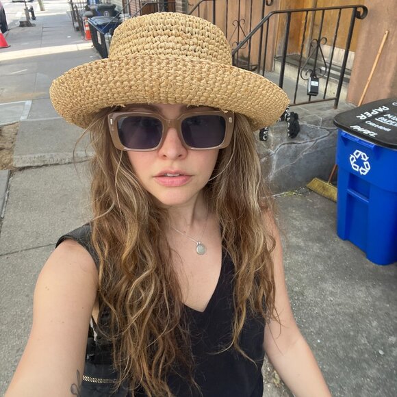 Scala Raffia Straw Bucket Hat main image 2
